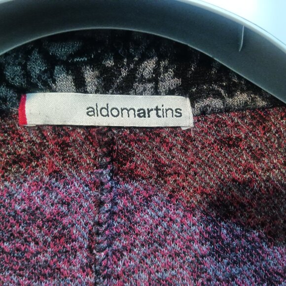 Aldo Martins Floral Knit Wool Blend Blazer with Zipper Sleeves and Pockets - Picture 8 of 8